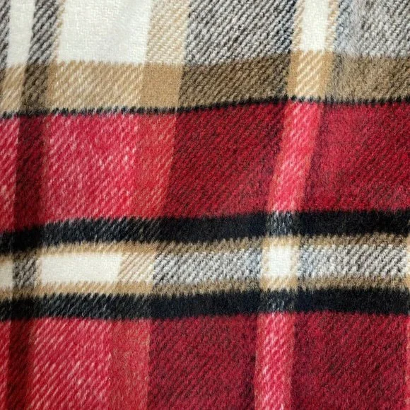 C+D+M Womens Oversized Plaid Button Front Shirt Jacket XL NWT - Picture 4 of 9